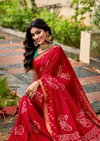 Scarlet By Sr Silk Self With Jeqard Border Saree Wholesalers In Delhi